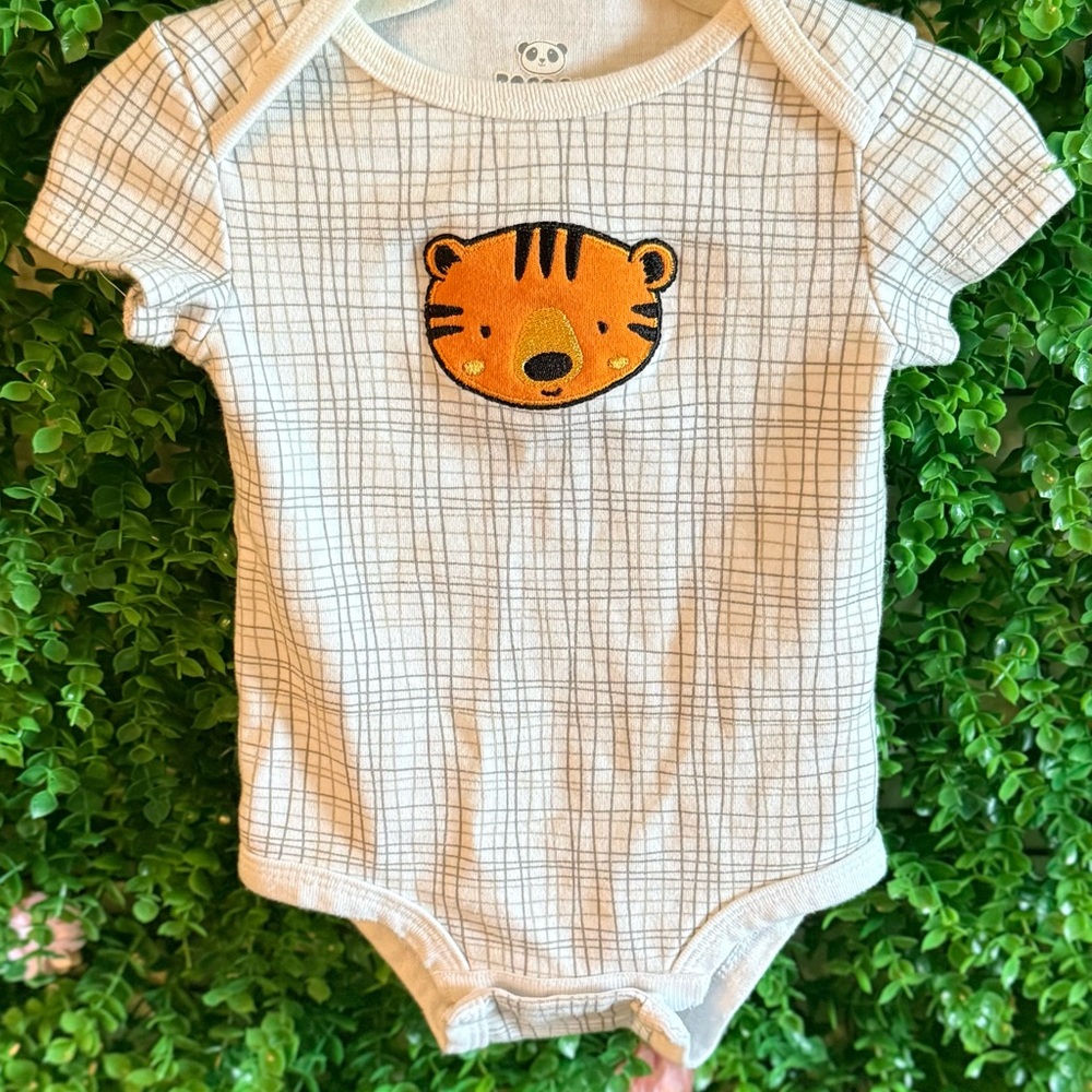 Rococo Tiger Face Grid Bodysuit – 3M